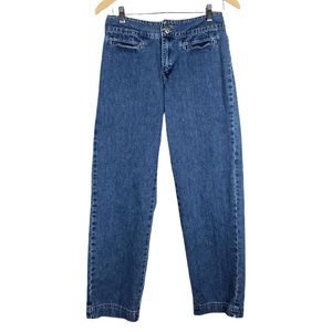 Gap Double Button Vintage Y2K Denim Blue Jeans Size 8